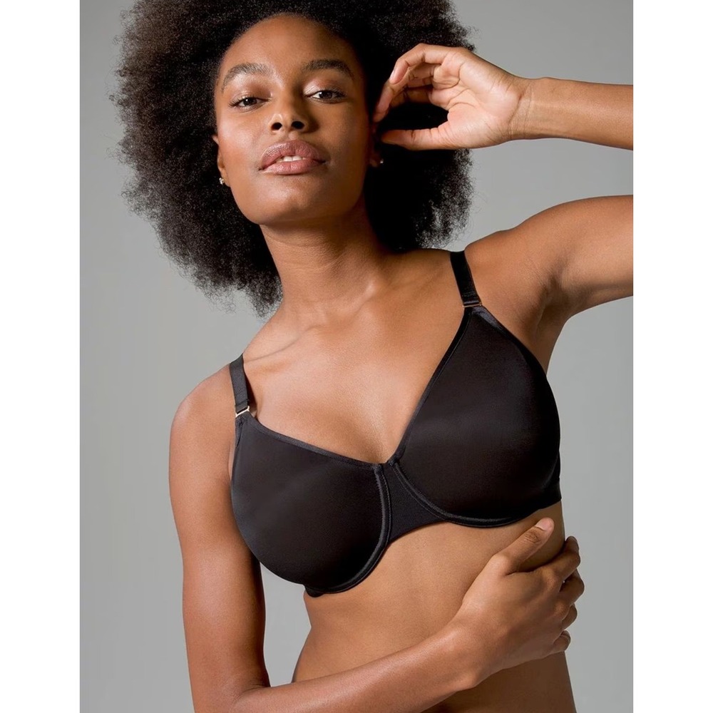 Soma Unbelievable Minimizer Bra Black Underwire 42DDD Full‎ Coverage Support